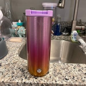 Purple and Orange Ombre Starbucks Cup